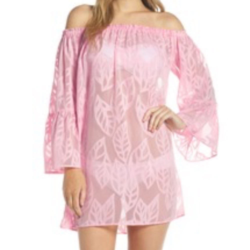 Lilly Pullitzer Nevie Off the Shoulder Cover-Up Dress size XS